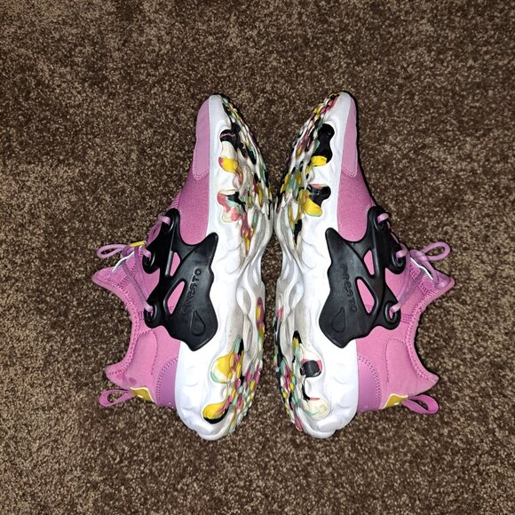 Nike React Presto MC (GS) Shoes Cosmic Fuchsia-Camo - Picture 6 of 9